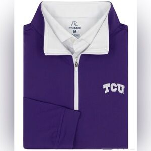 Rhoback Solid Collegiate Q-Zip - TCU